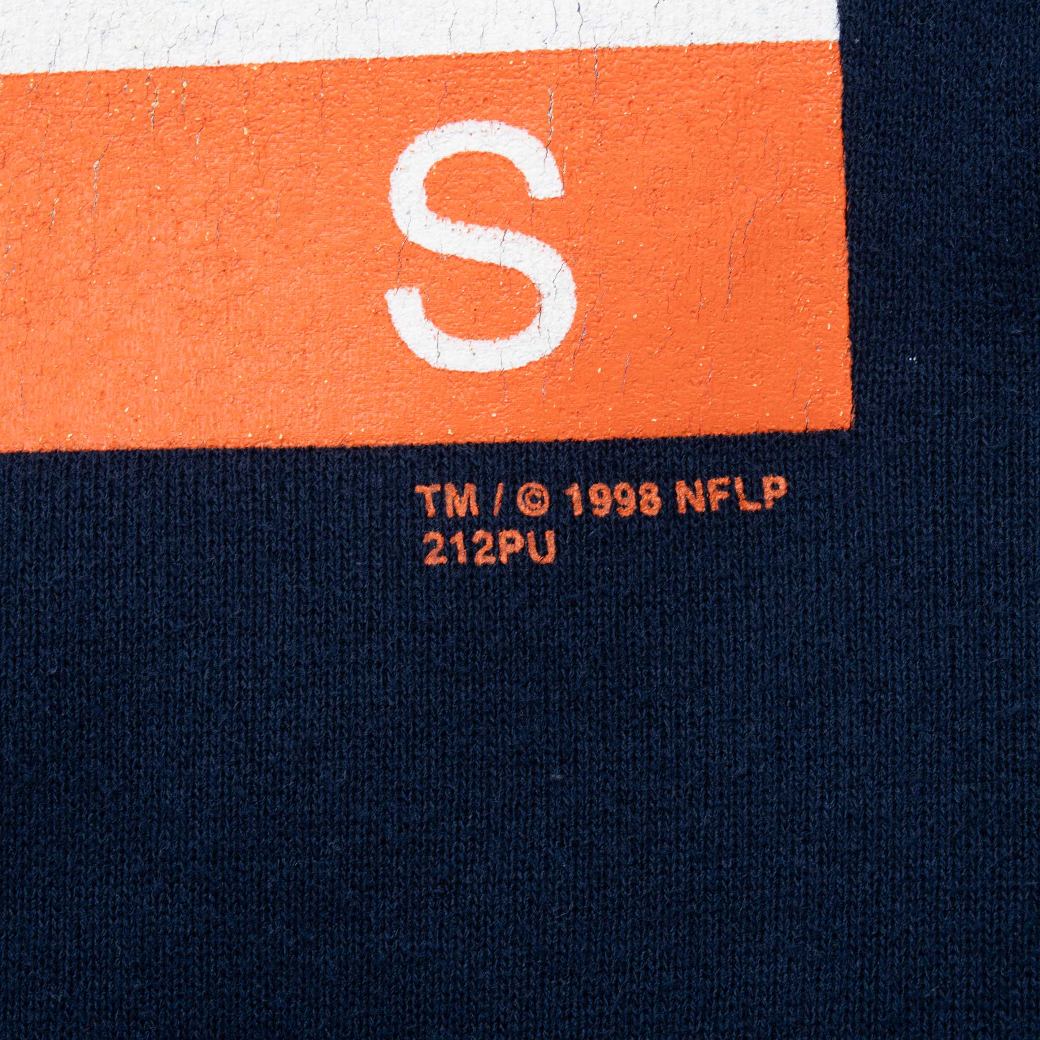 Vintage Nfl Denver Broncos 1998 Hoodie Sweatshirt Size Large Made In Usa