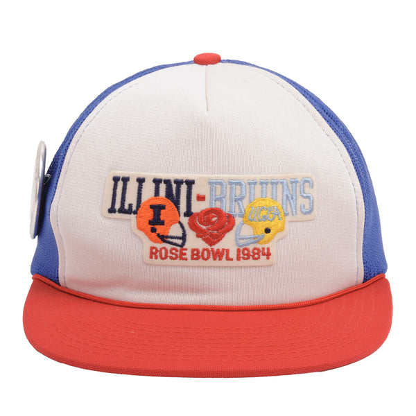 Vintage University Of Illinois Illini Vs Ucla Bruins 1984 At Rose Bowl Cap With Pin