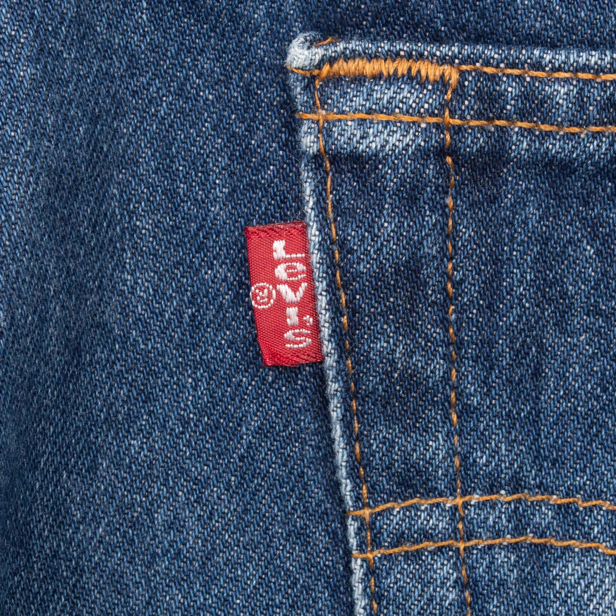 VINTAGE LEVIS 501 INDIGO BLUE JEANS 1990S SIZE 32X29 MADE IN USA