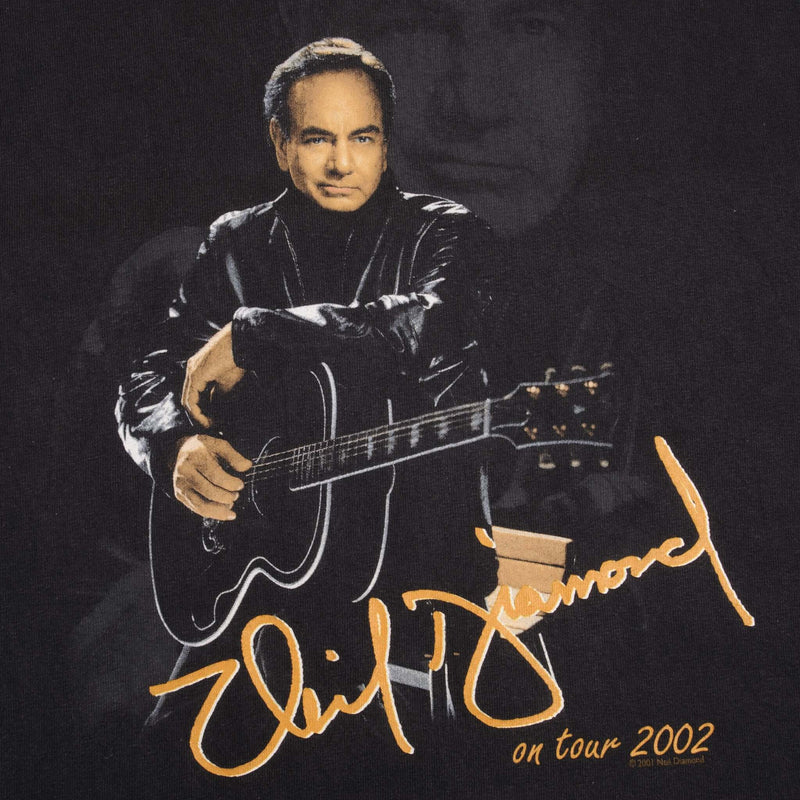 Vintage Neil Diamond In Live Concert 2001 2002 Tee Shirt Size Large