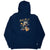 Vintage Ralph Lauren Beach Palm Tree Embroidered Blue Hoodie Sweatshirt Size 2XL