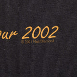 Vintage Neil Diamond In Live Concert 2001 2002 Tee Shirt Size Large Copyright
