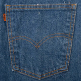 Vintage Levis 517 Orange Tab Indigo Jeans Boot Cut Size 38X37 Made In Usa With Medium Wash 1980s

Size on tag 40X38 actual Size Is 38X37

Back Button #39

Talon Zipper
