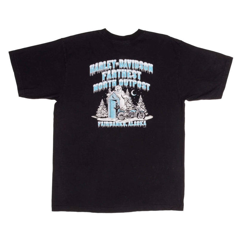 Vintage Harley Davidson Alaska Wolf Tee Shirt 2005 Size XL 
