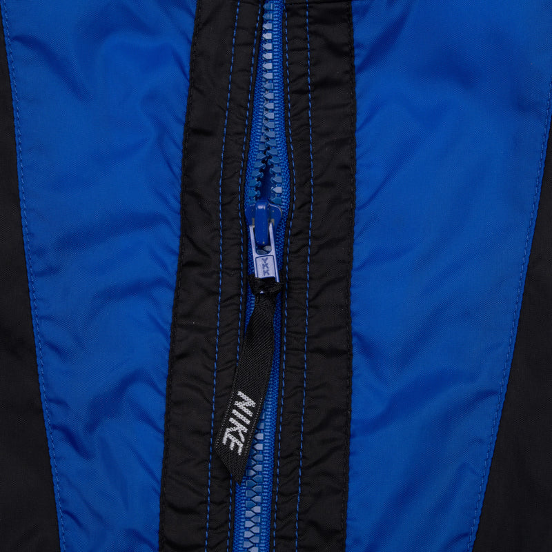 Vintage Nike Classic Swoosh Blue Windbreaker Jacket 1990S Size Large