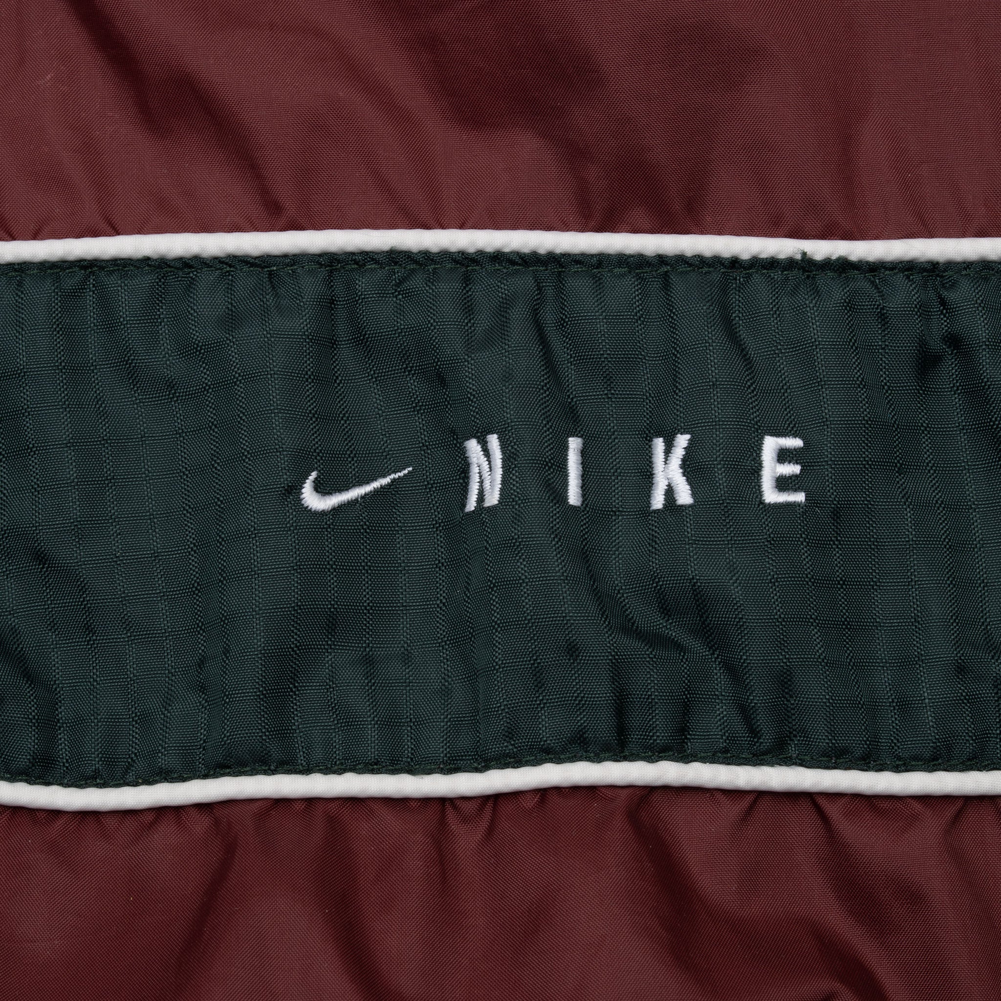 Vintage Nike Burgundy Pullover Windbreaker Jacket 1990S Size XL