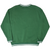 Back of green Winnie the Pooh sweatshirt with plain design and white striped ribbed trim
