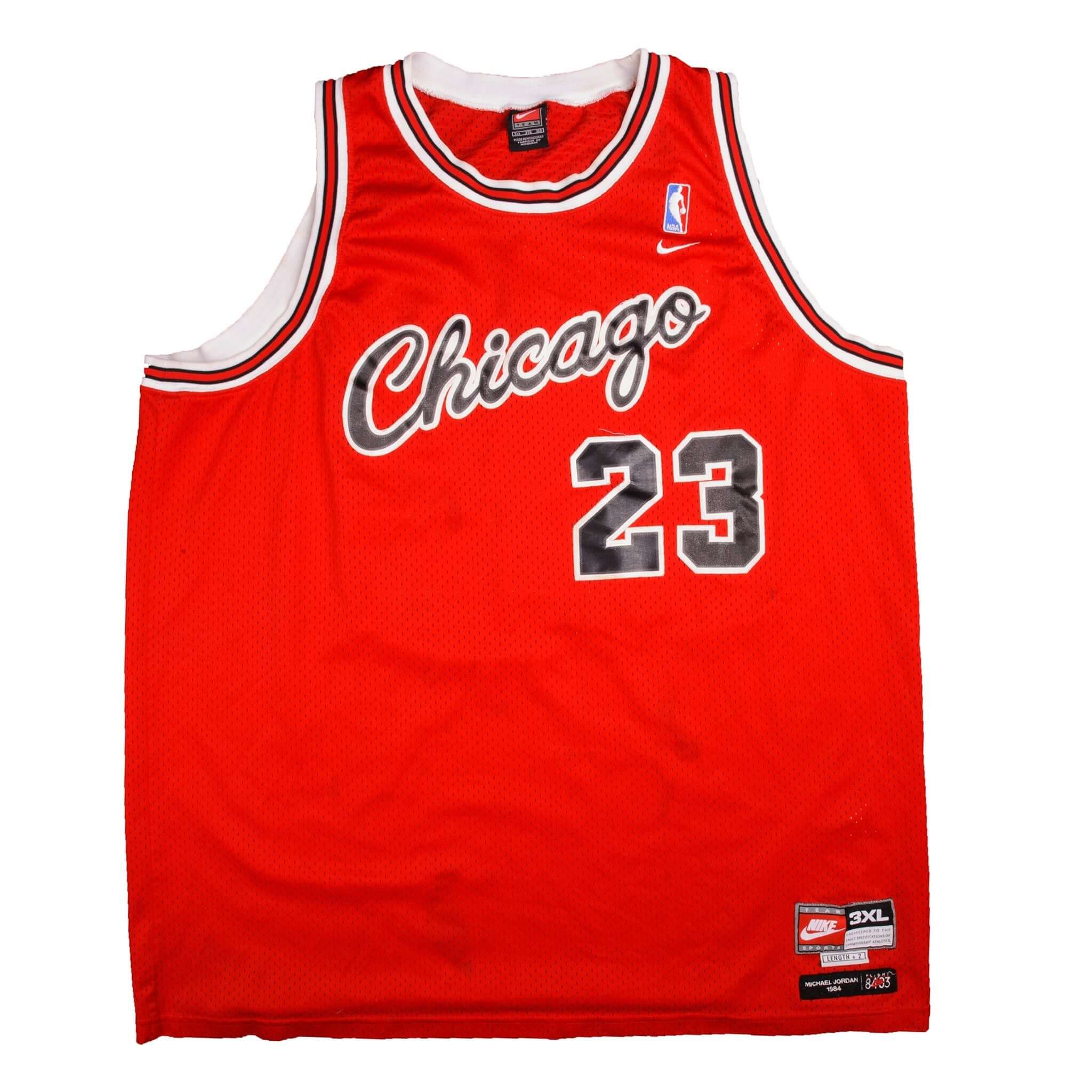 Vintage Nike Team NBA Chicago Bulls Michael Jordan #23 Jersey Size 3XL. 1984