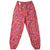 Back of Key Elements geometric print pants with elastic waist, pockets and elastic cuffs