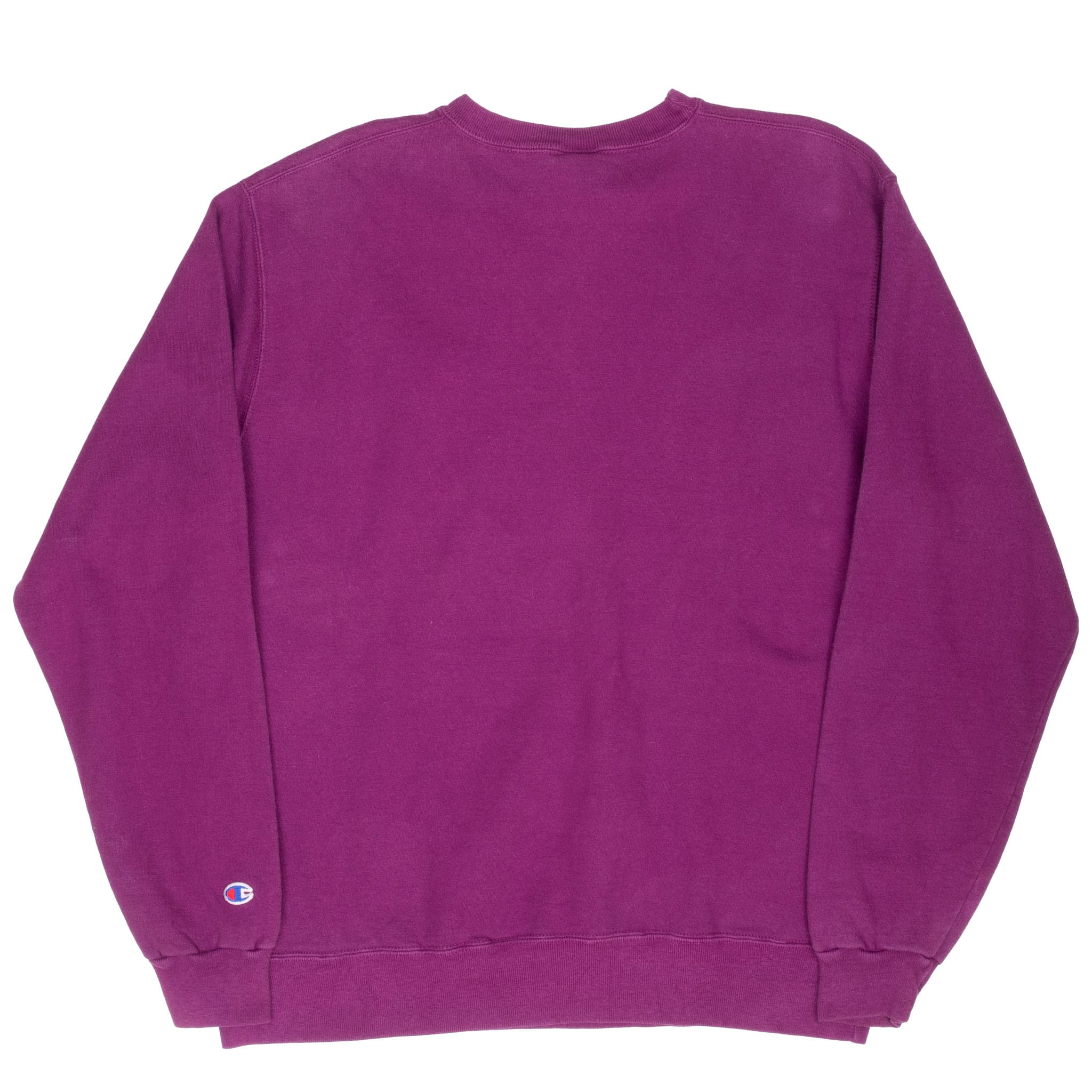 Vintage Champion Embroidered Purple Sweatshirt 1990S Size Xl Made In Usa
