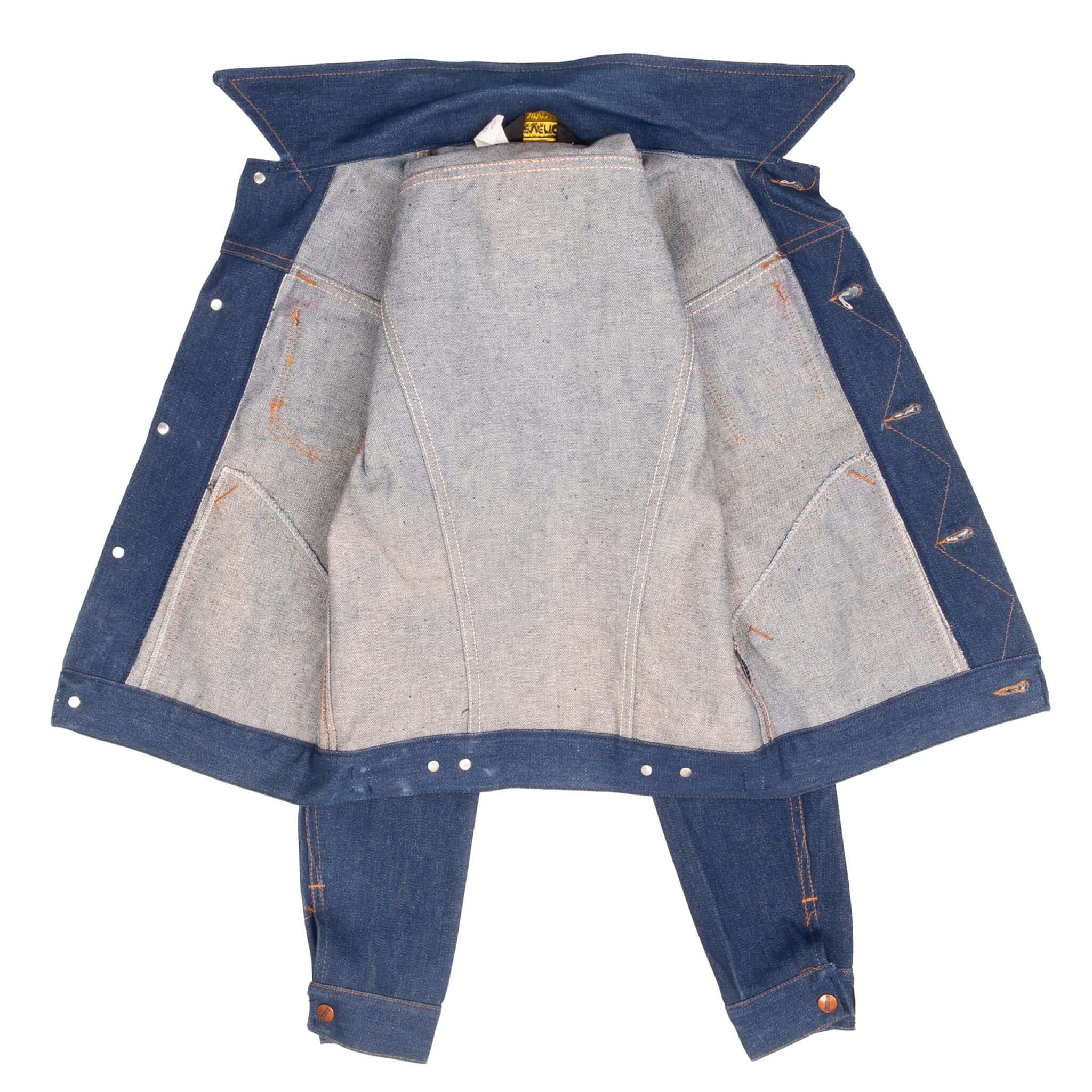 Vintage Maverick Indigo Blue Bell Denim Jacket 3J03Mj 1970S Size 34 Made In Usa Deadstock. NOS