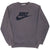 Vintage Nike Spellout Swoosh Dark Grey Sweatshirt 2000S Size Medium