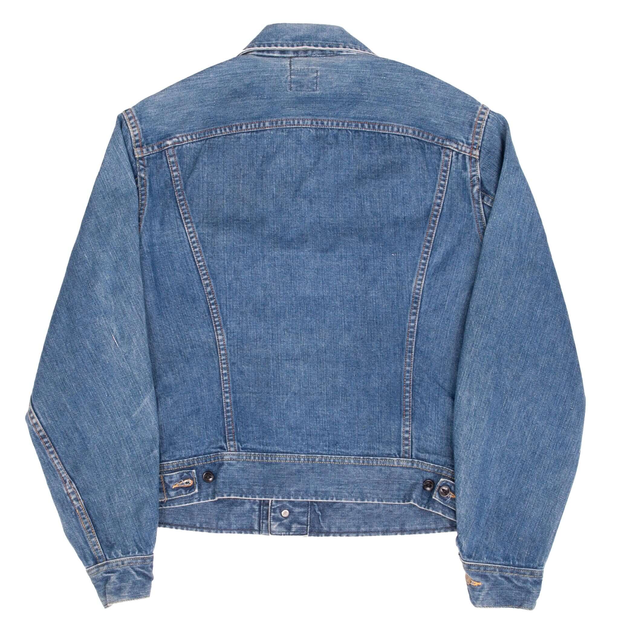 Vintage Lee 101-J2 2 Pockets Denim Jacket 1960S Size 42L Made In Usa