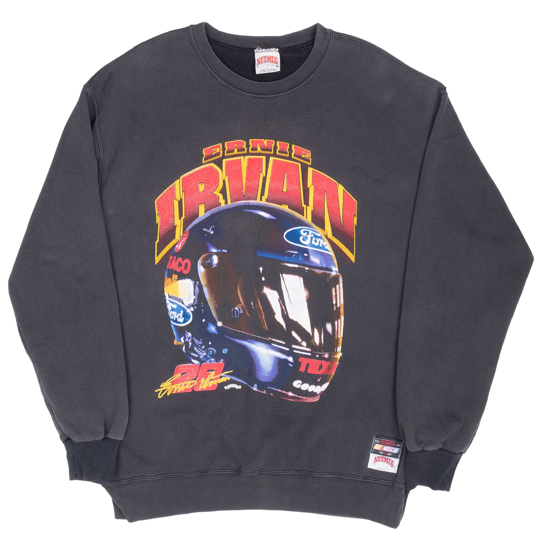 Vintage Nascar Ernie Irvan Sweatshirt 1990S Size Large Made In Usa
