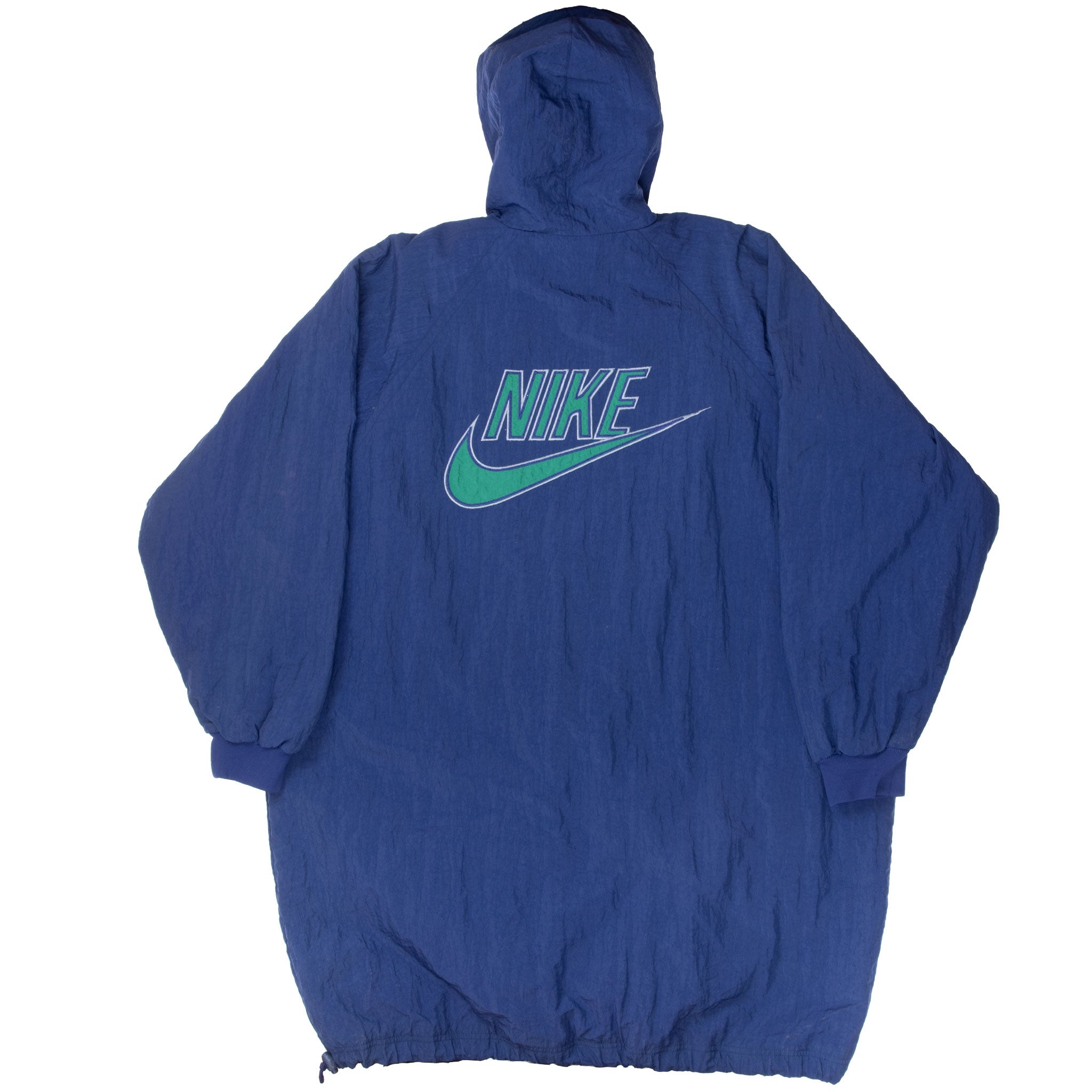 Vintage Nike Force Blue Windbreaker Coat Jacket 1990S Size XL