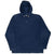 Vintage Nike Center Swoosh Navy Blue Fleece Hoodie Sweatshirt 2000S Size Large
