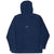 Vintage Nike Center Swoosh Navy Blue Fleece Hoodie Sweatshirt 2000S Size Large