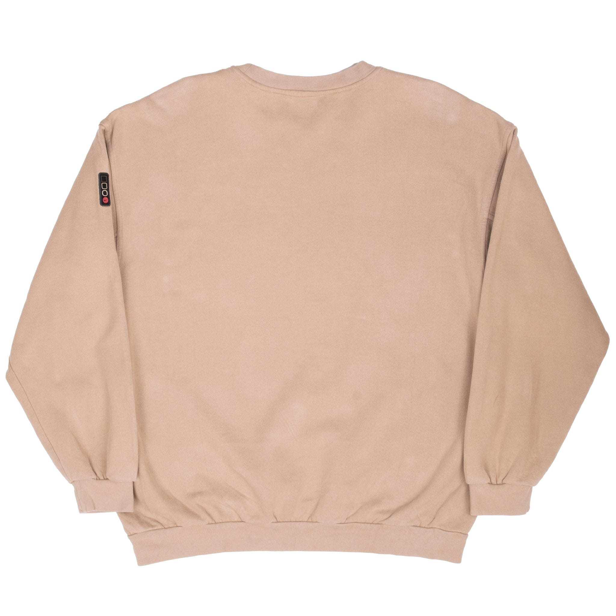 Vintage Nike Spellout Beige Crewneck Sweatshirt 1990S Size XL