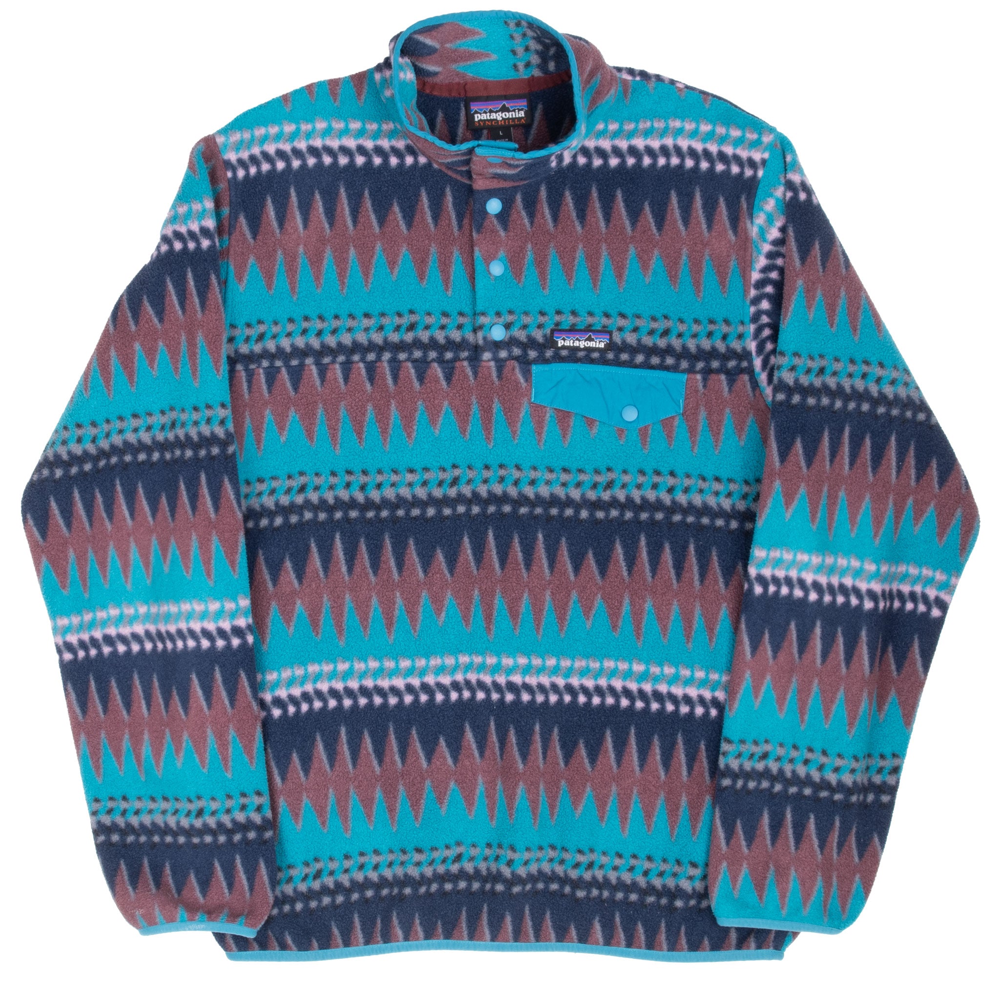 Vintage Patagonia Snap T Synchilla Aztek Woman Fleece Jacket Size Large

STY25455