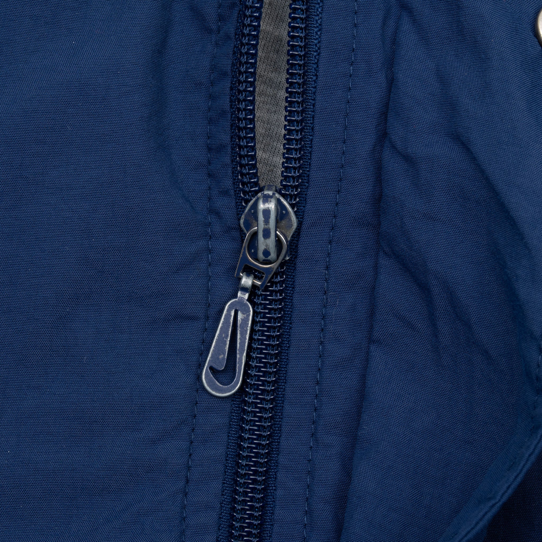 Vintage Nike Classic Swoosh Blue Windbreaker Jacket 1990S Size Medium