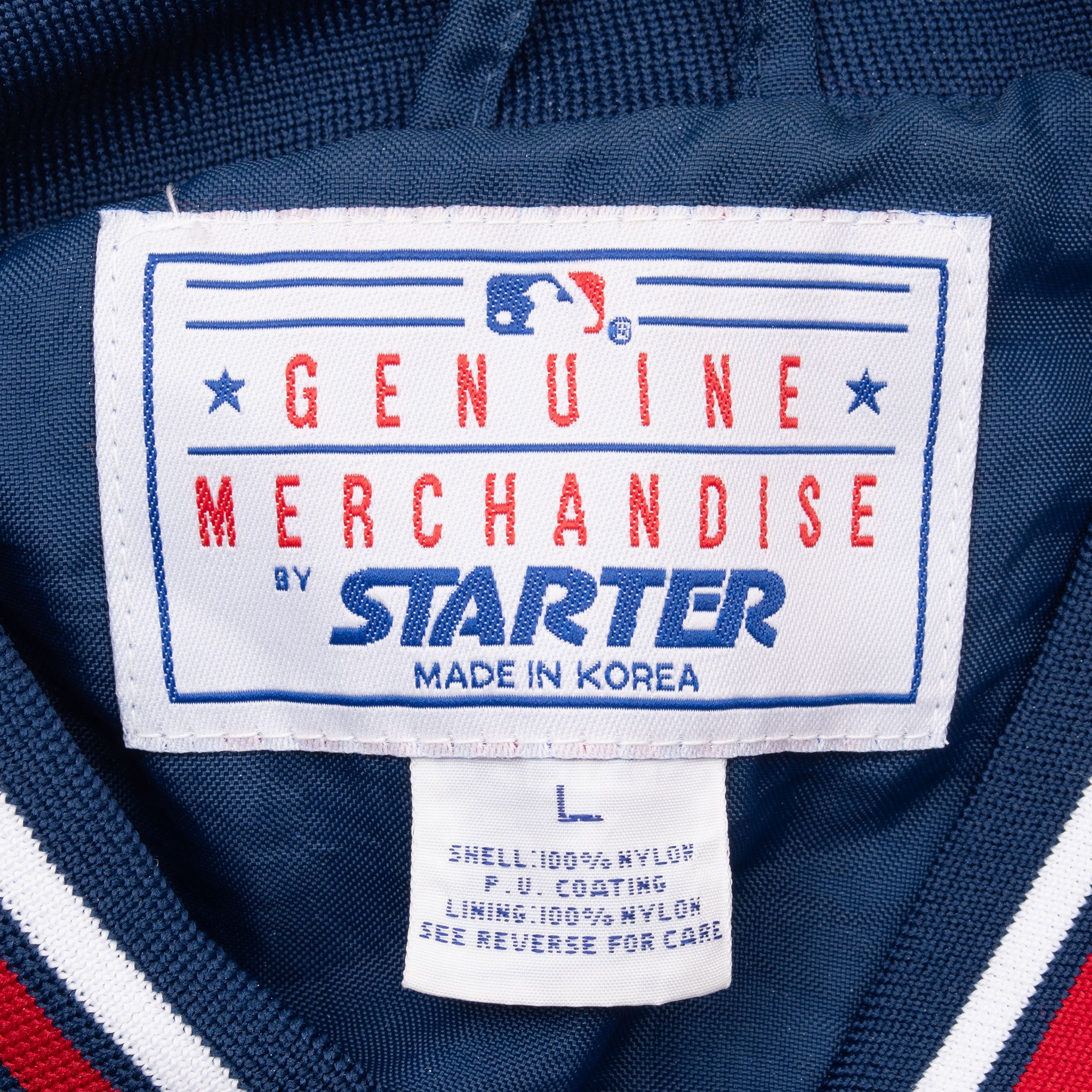 Vintage Mlb Cleveland Indians Pullover Windbreaker Starter Jacket 1990S Size Large