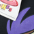 Close-up of purple screen print and Warner Bros. copyright text on Looney Tunes hangtag