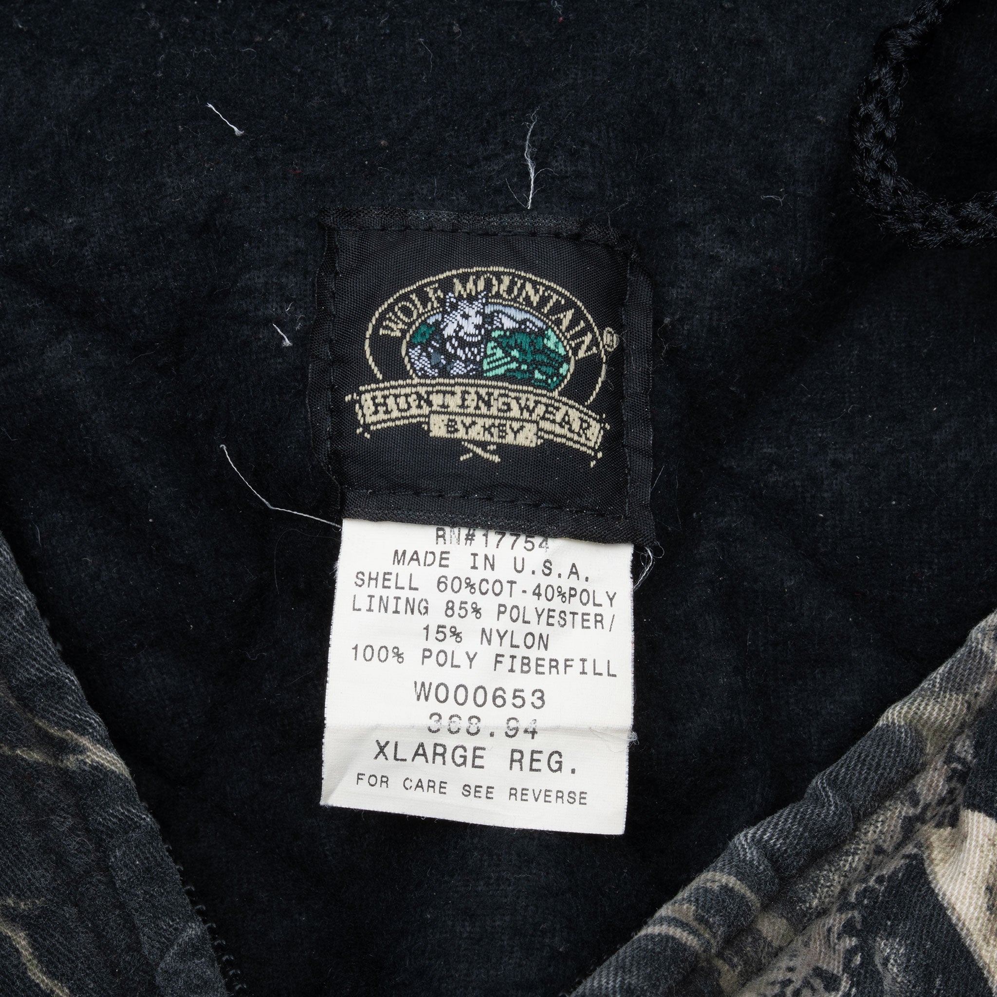 Vintage Hunting Mossy Oak Break Up Camo Active Jacket 1990S Size XL Made In Usa