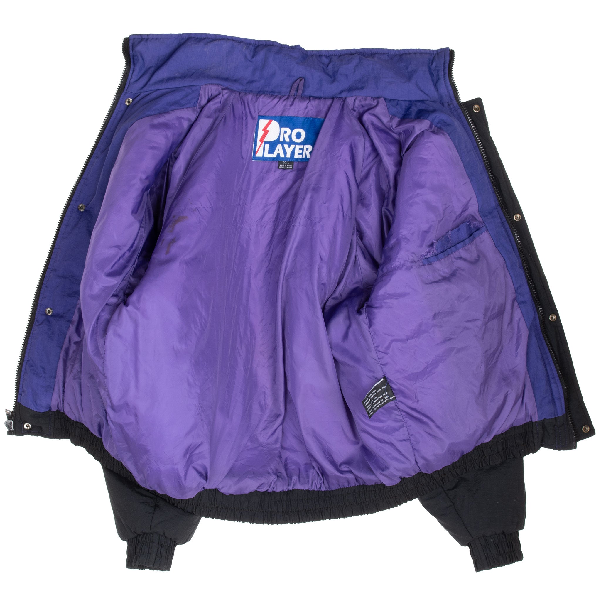 Vintage Ncaa Kansas City Wildcats Heavy Windbreaker Jacket 1990S Size Large