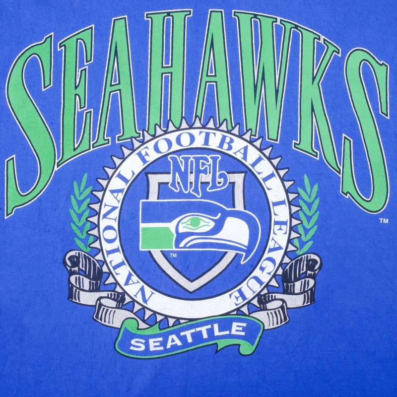 Vintage NFL Seattle Seahawks Tee Shirt 1990S Size Large Made In USA