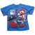 Full front view of blue New York Rangers T-shirt with Looney Tunes Taz hockey graphic