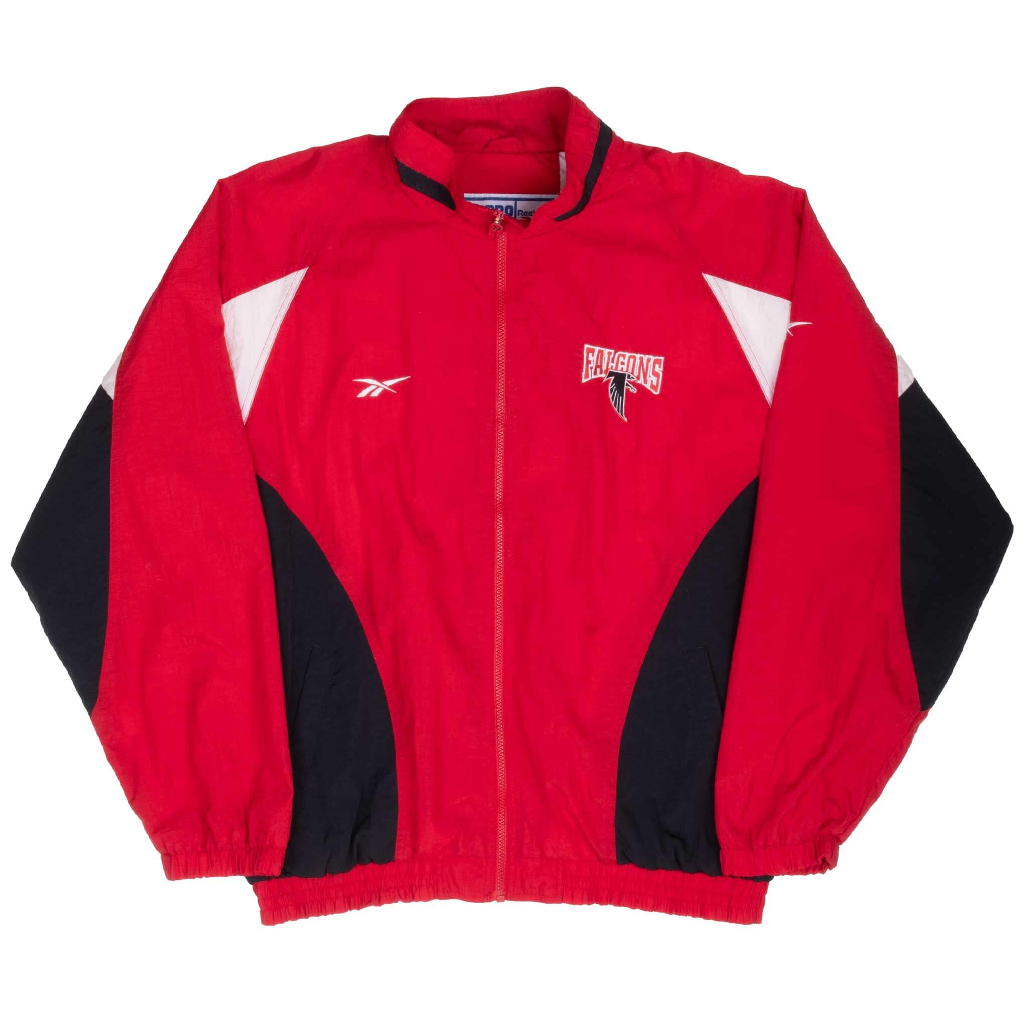 Vintage Nfl Atlanta Falcons Reebok Windbreaker Jacket 1990S Size Large