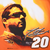 Back graphic detail with Tony Stewart portrait in sunglasses, signature and No. 20