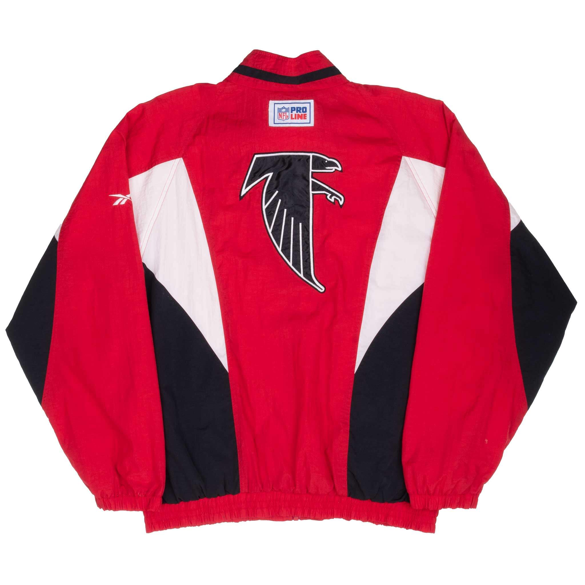 Vintage Nfl Atlanta Falcons Reebok Windbreaker Jacket 1990S Size Large