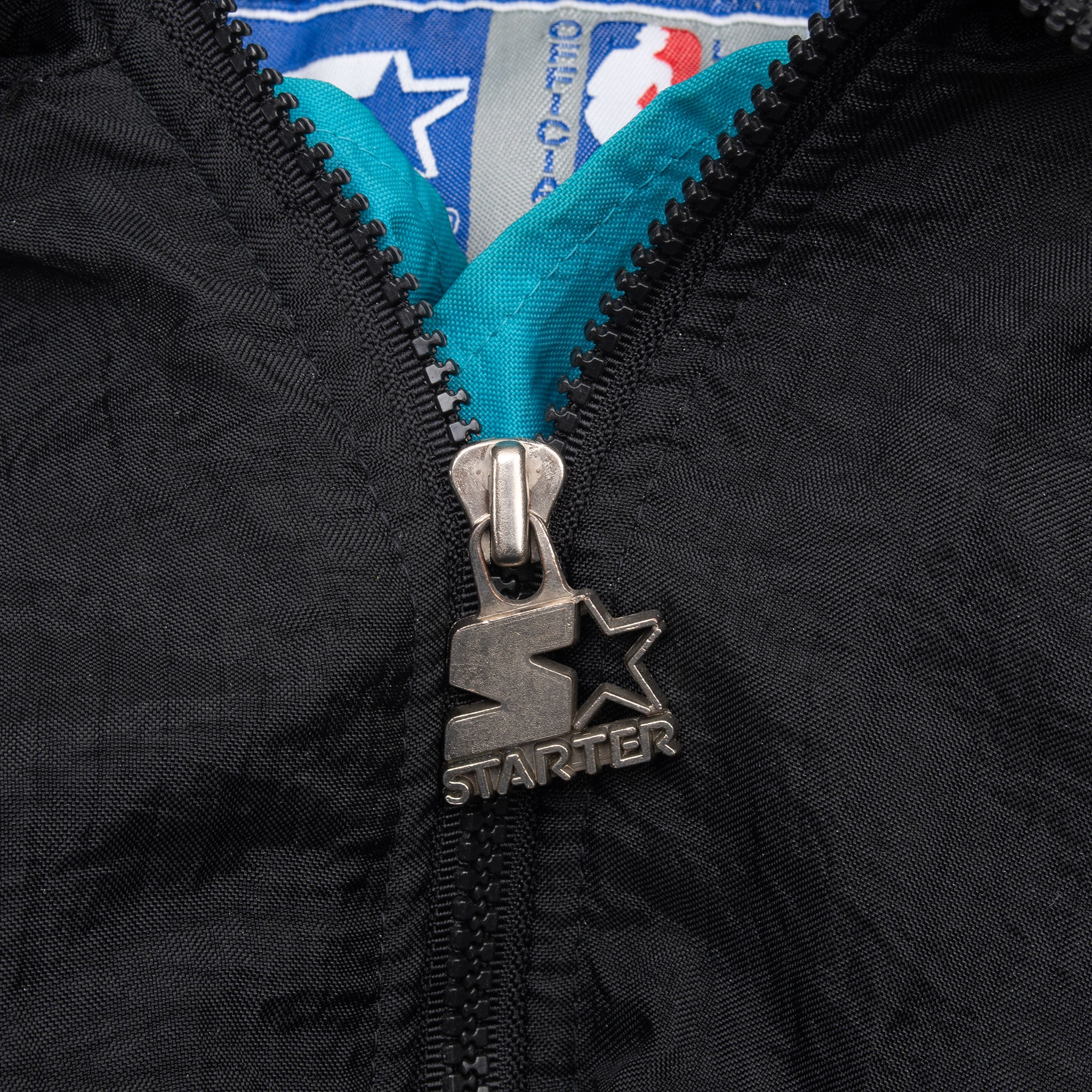 Vintage Nba Starter Charlotte Hornets Pullover Heavy Windbreaker Jacket 1990S Size XL