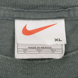 VINTAGE NIKE CLASSIC SWOOSH GREEN TEE SHIRT LATE 1990S XL