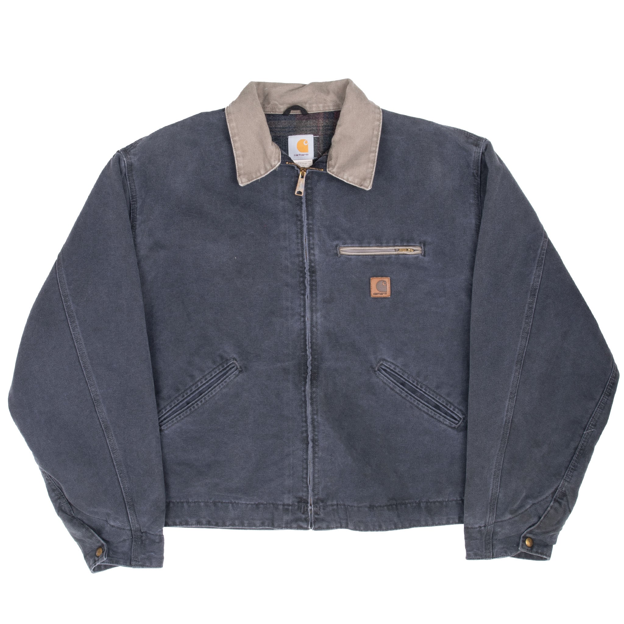 Vintage Carhartt Detroit J97PTL Petrol Blanket Lined Jacket 1990S Size 2XL Made In USA