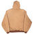 Vintage Carhartt Sandstone Hooded Active Jacket Jr106 Size 3XL Made In Usa