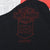 Close-up of red Harley-Davidson official licensed product Irwin mark within the front print