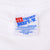 Hanes Beefy-T neck label marked XL and made in USA inside white T-shirt