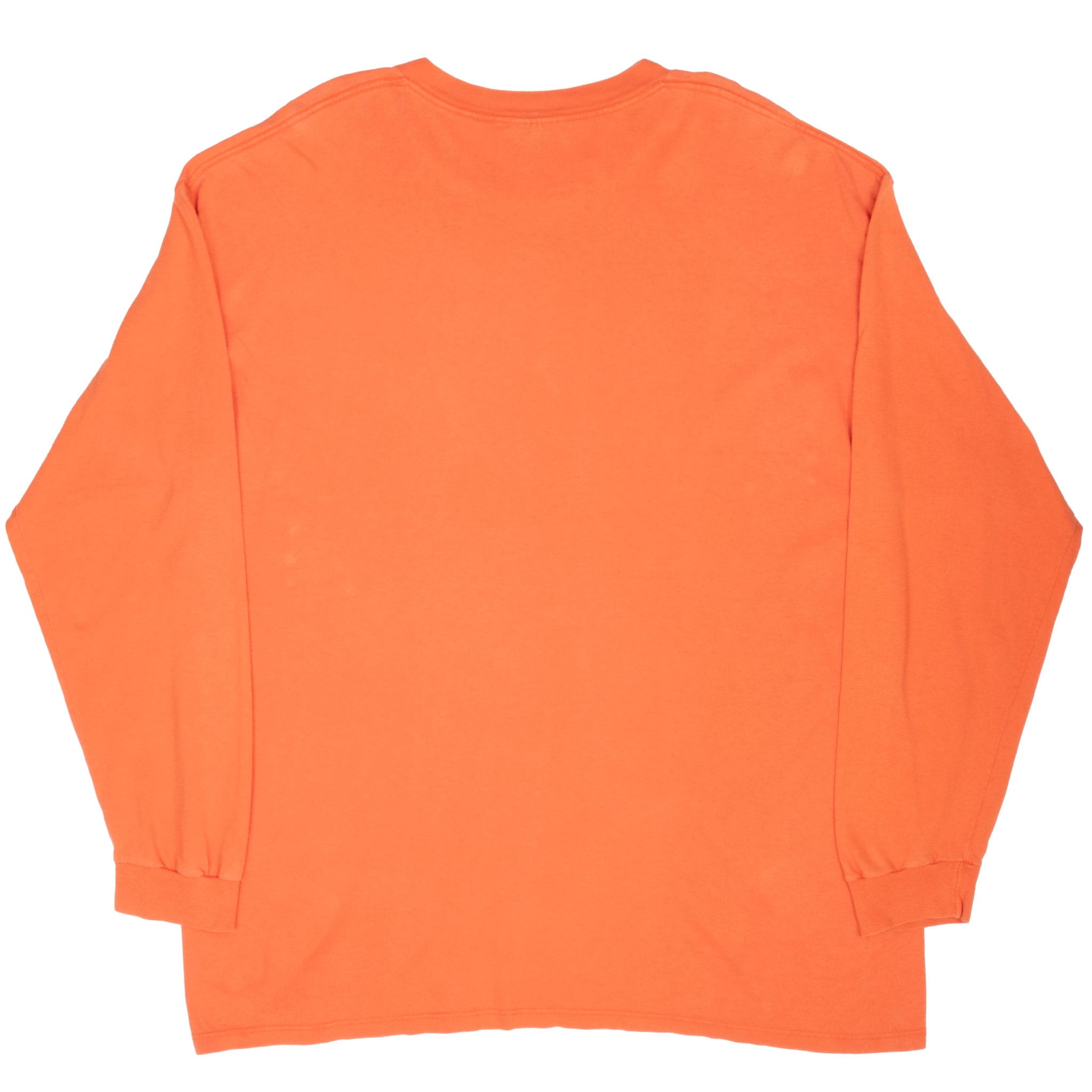 Vintage Nike Center Swoosh Orange Long Sleeve Tee Shirt 1990S Size XL