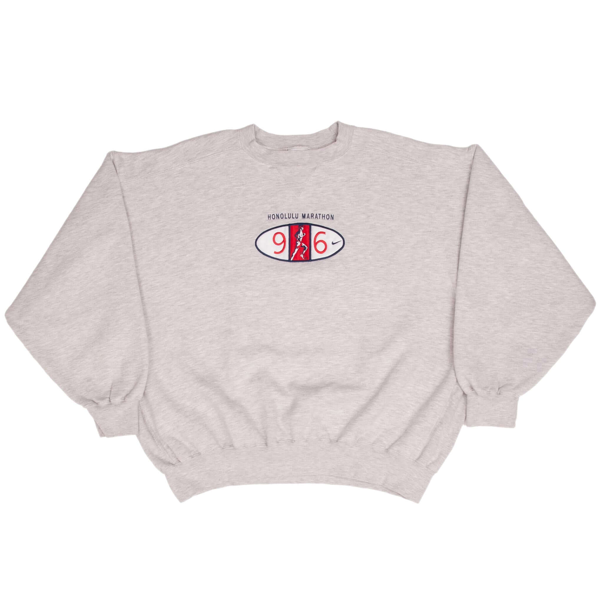 Vintage Nike Honolulu Marathon 1996 Heay Weight Sweatshirt Size Large