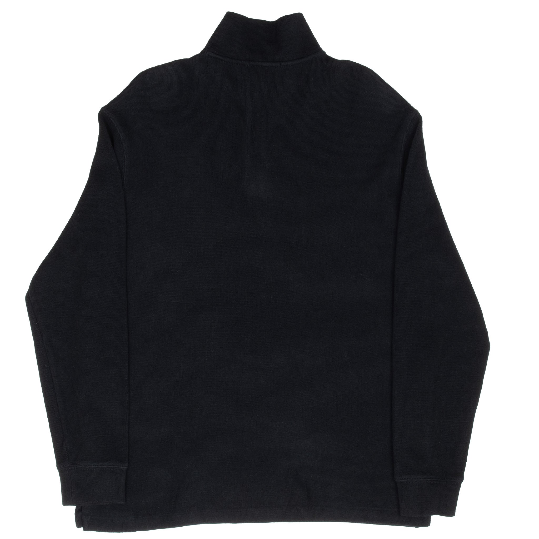 Vintage Polo Ralph Lauren Black Quarter 1/4 Zip Sweater Size Large