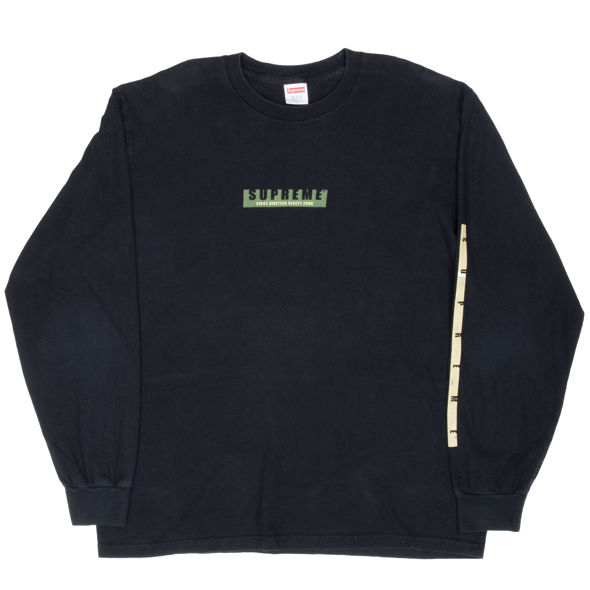 Supreme Finest Since 1994 Black Tee Shirt Size Large Made In Usa