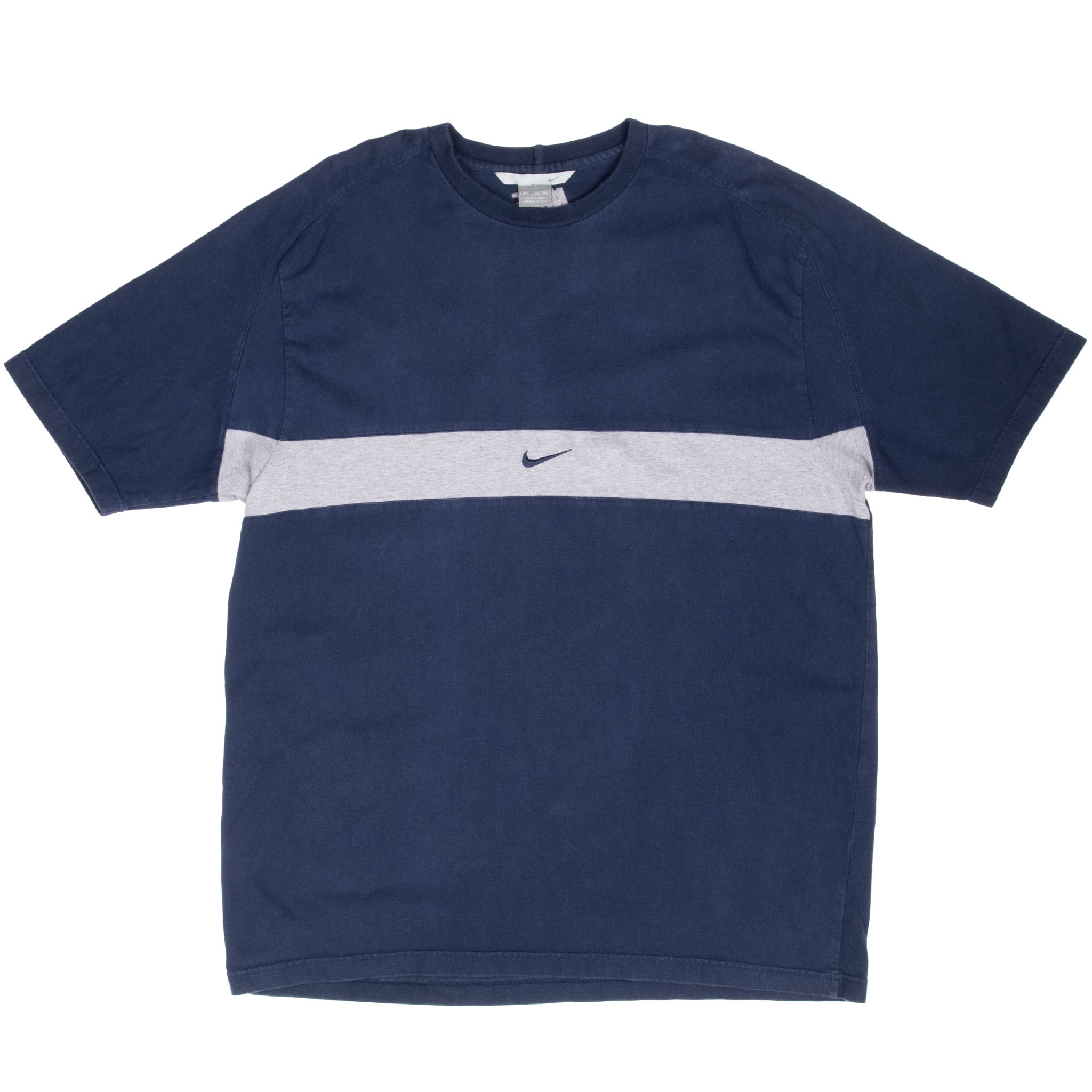 Vintage Nike Center Swoosh Navy Blue Tee Shirt 2000S Size 2XL