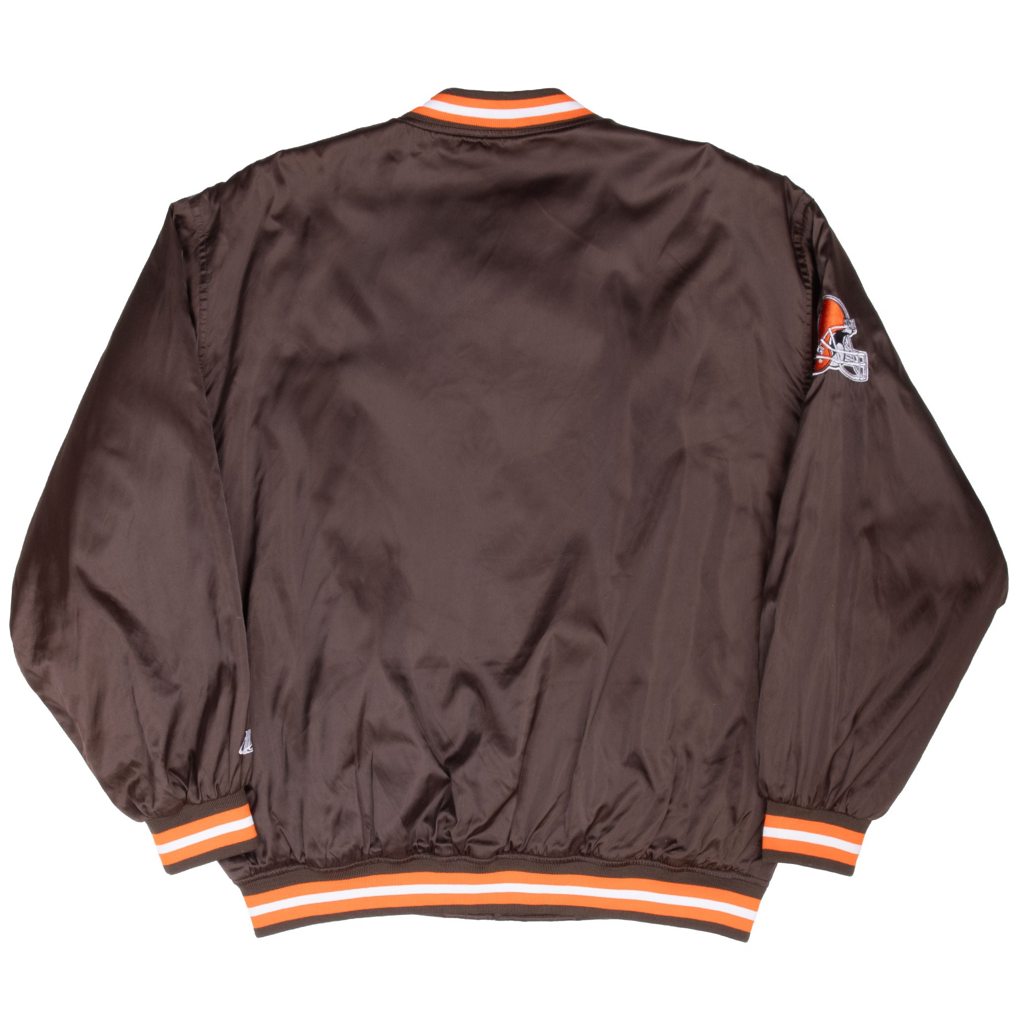 Vintage Nfl Cleveland Browns Bomber Satin Jacket 1990S Size Large