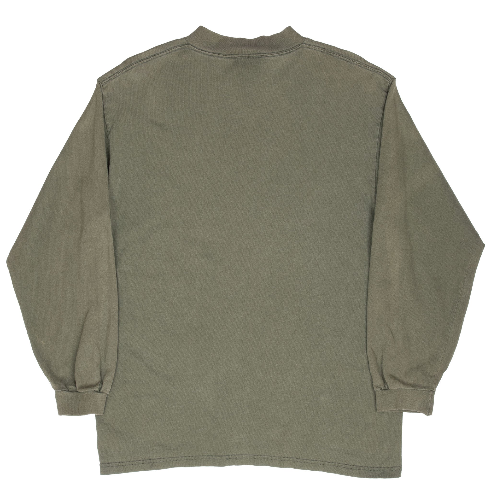 Vintage Nike Olive Green Long Sleeve Turtle Neck Tee Shirt 1990S Size Large
