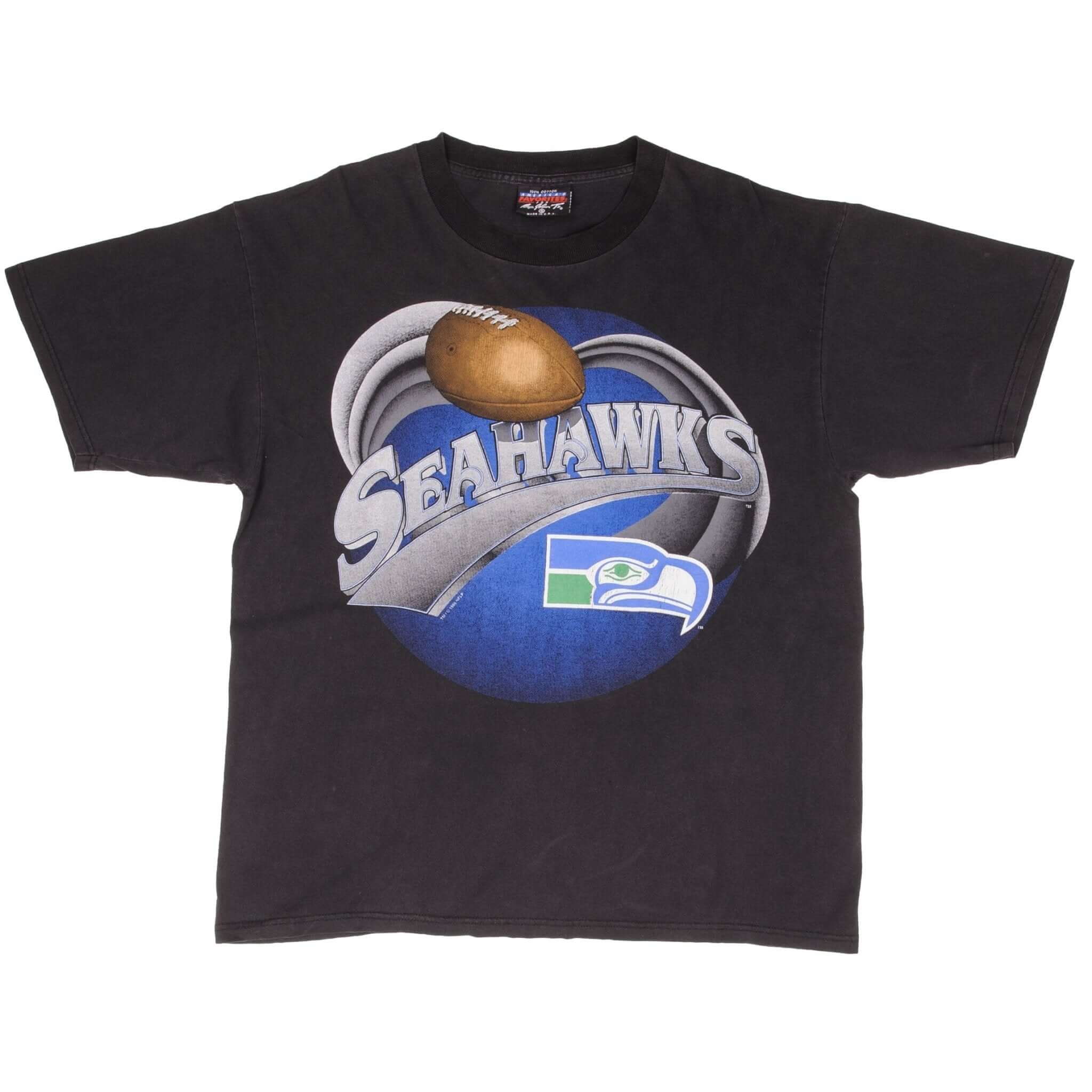 Vintage NFL Seattle Seahawks 1996 Tee Shirt Size XL Made In USA