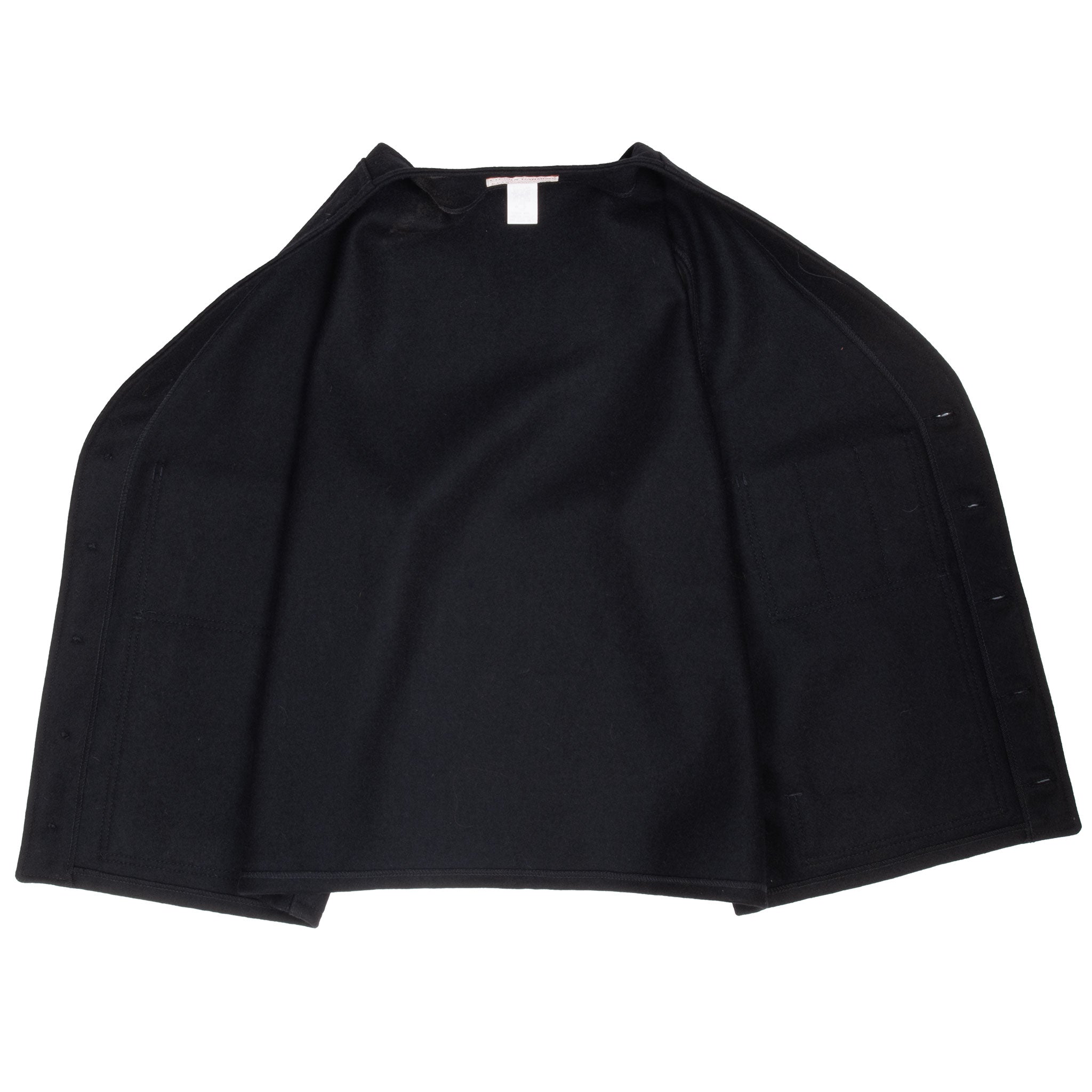 Vintage Cc Filson Black Wool Vest Size 46 2000S Made In Usa