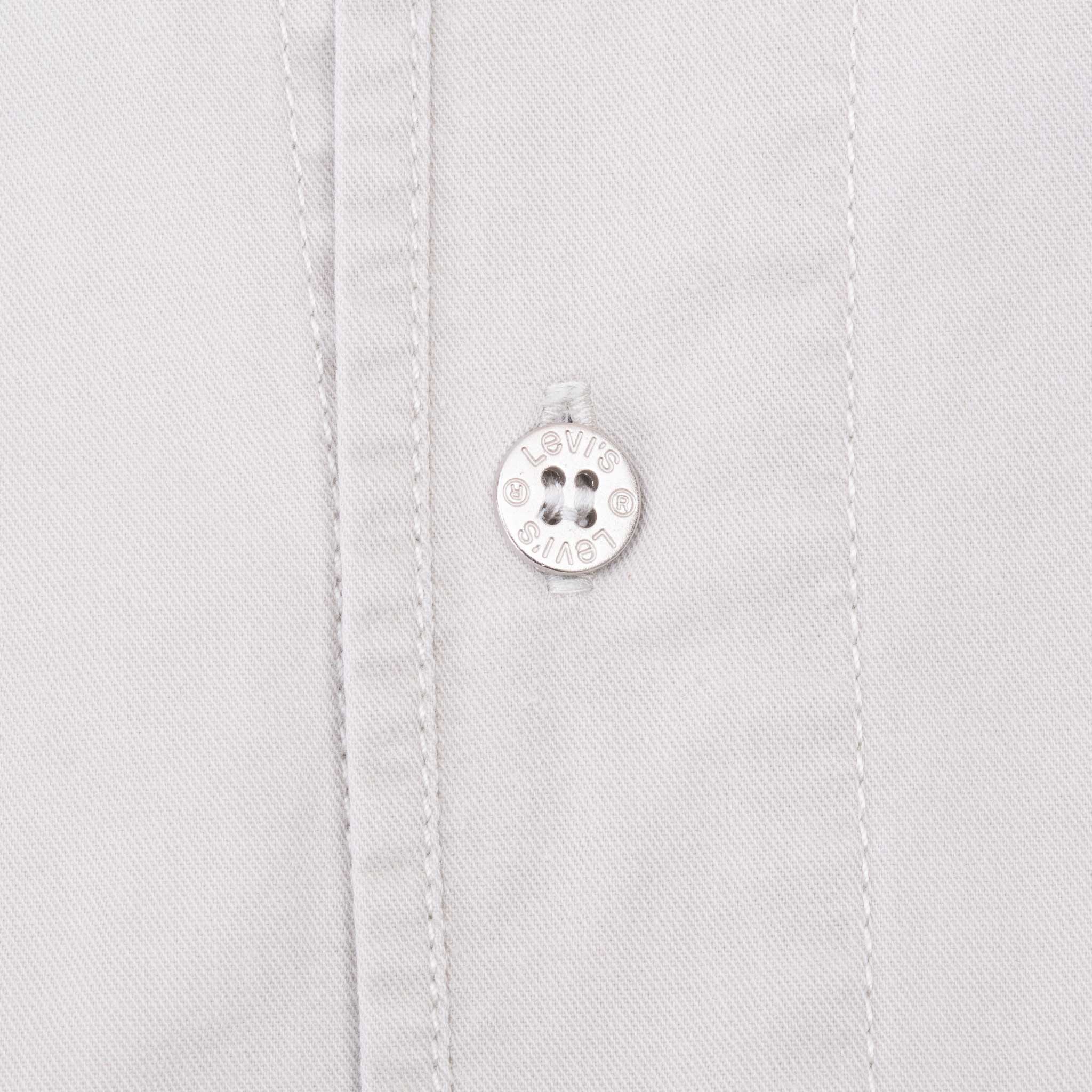 Vintage Levis Pocket Beige Denim Shirt 1990S Size Large