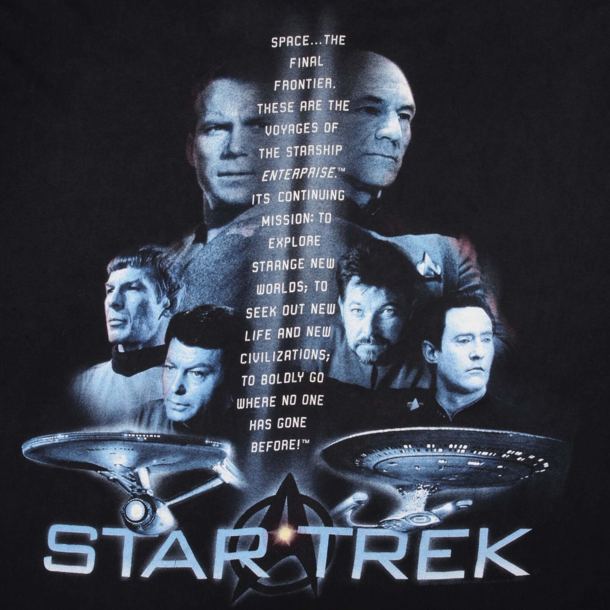 VINTAGE STAR TREK TEE SHIRT 1998 SIZE LARGE
